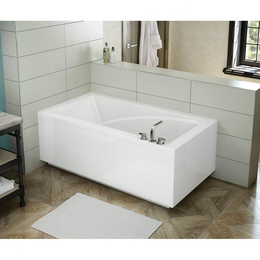 ModulR 6032 (With Armrests) Acrylic Corner Left Left-Hand Drain Bathtub in White
