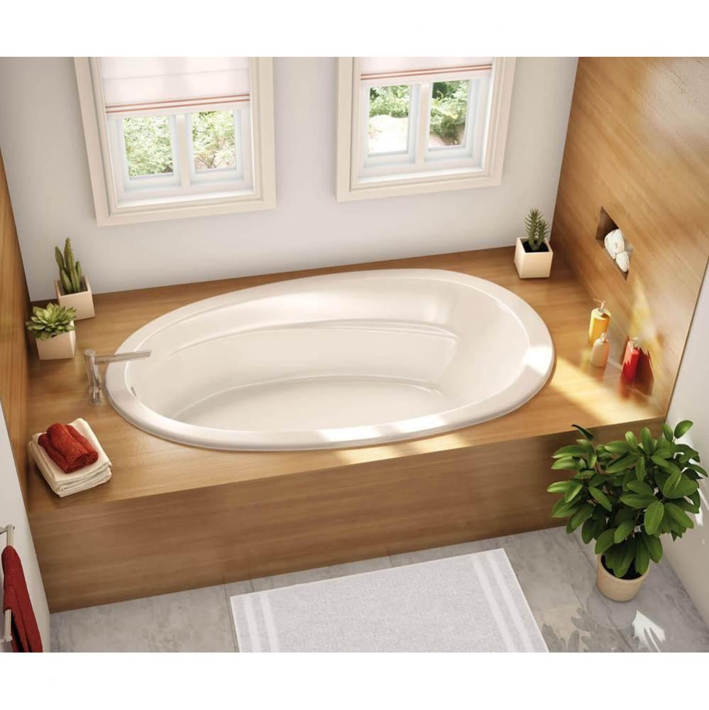 Talma 7242 Acrylic Drop-in End Drain Whirlpool Bathtub in White