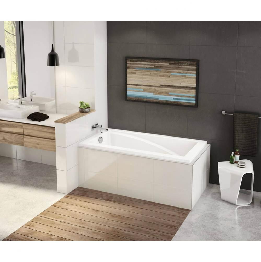 ModulR 6032 IF (With Armrests) Acrylic Corner Left Left-Hand Drain Bathtub in White