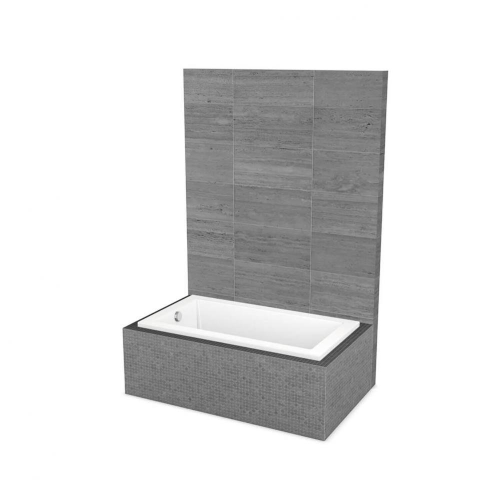 ModulR 6032 (Without Armrests) Acrylic Drop-in End Drain Bathtub in White