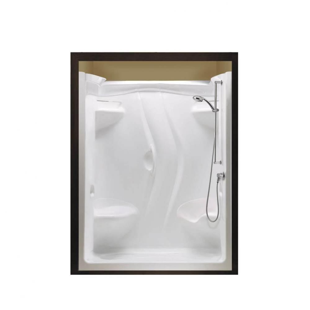 Stamina 60-II 60 x 36 Acrylic Alcove Left-Hand Drain Two-Piece Shower in White