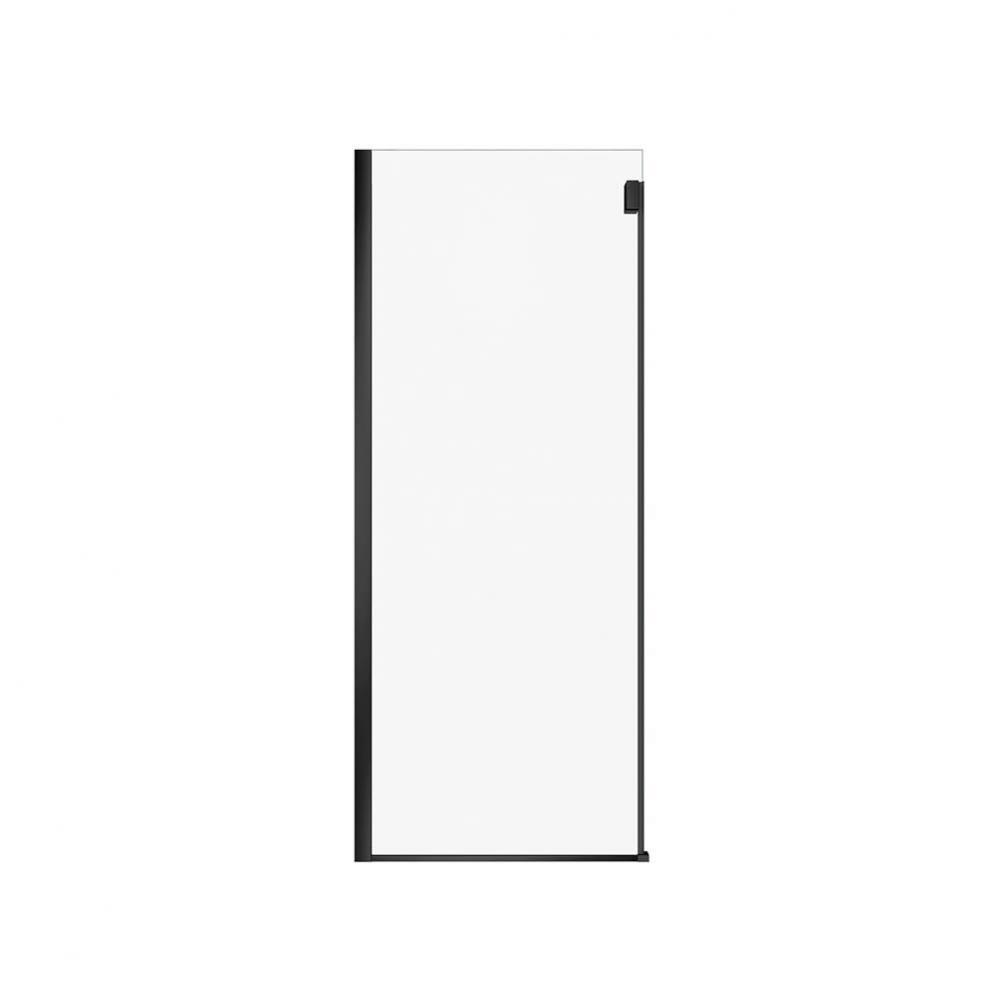 Duel Alto Return Panel for 32 in. Base with Clear glass in Mat Black