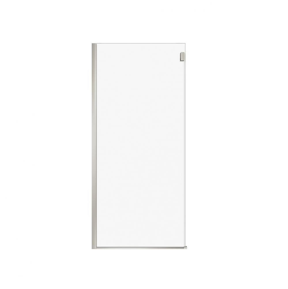 Duel Alto Return Panel for 36 in. Base with Clear glass in Brushed Nickel