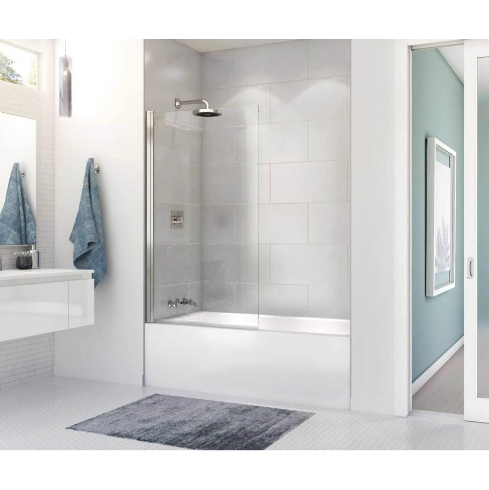 Rubix Access 6030 Acrylic Alcove Right-Hand Drain Bathtub in White
