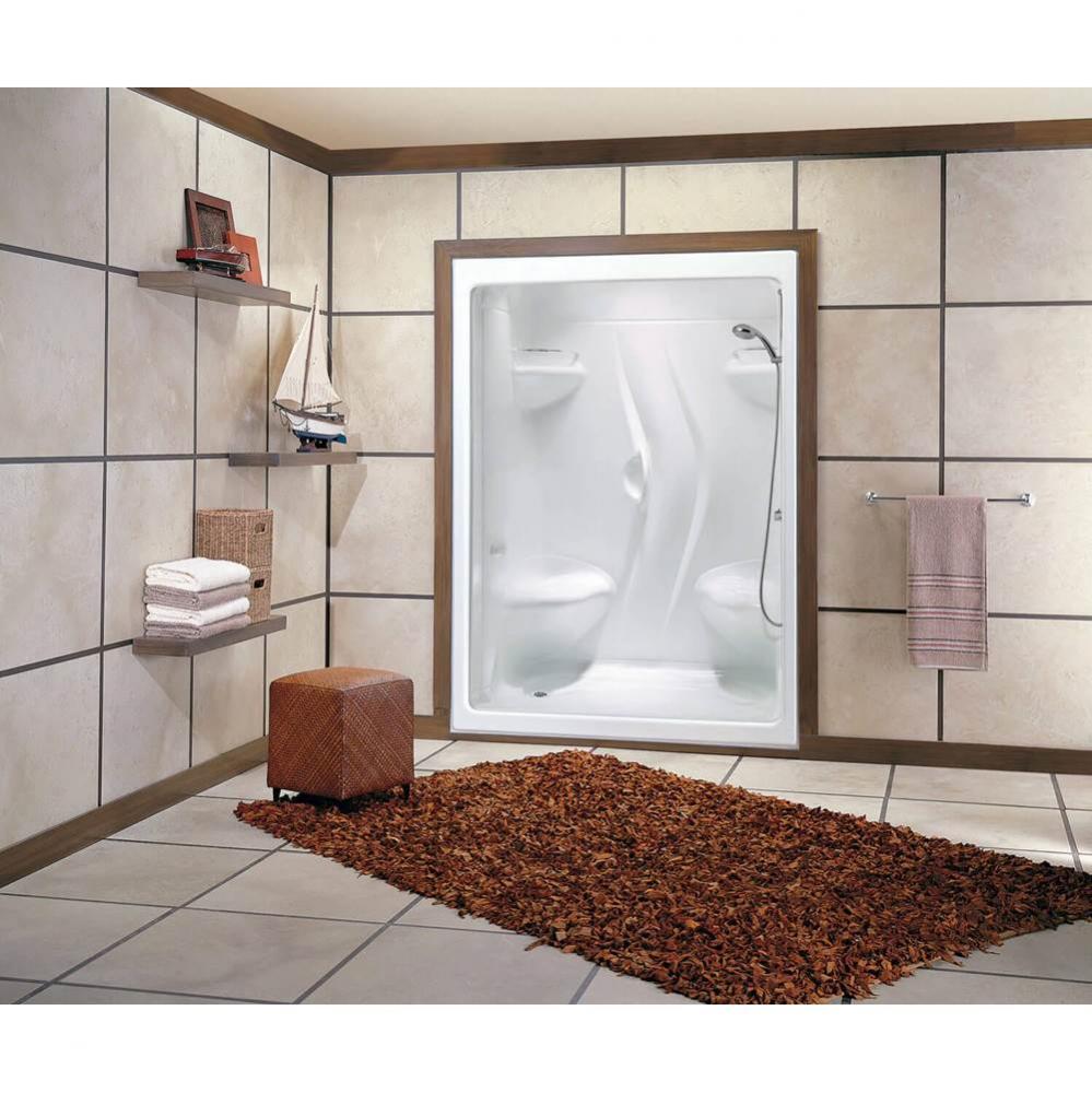 Stamina 60-I 60 x 36 Acrylic Alcove Left-Hand Drain One-Piece Shower in White