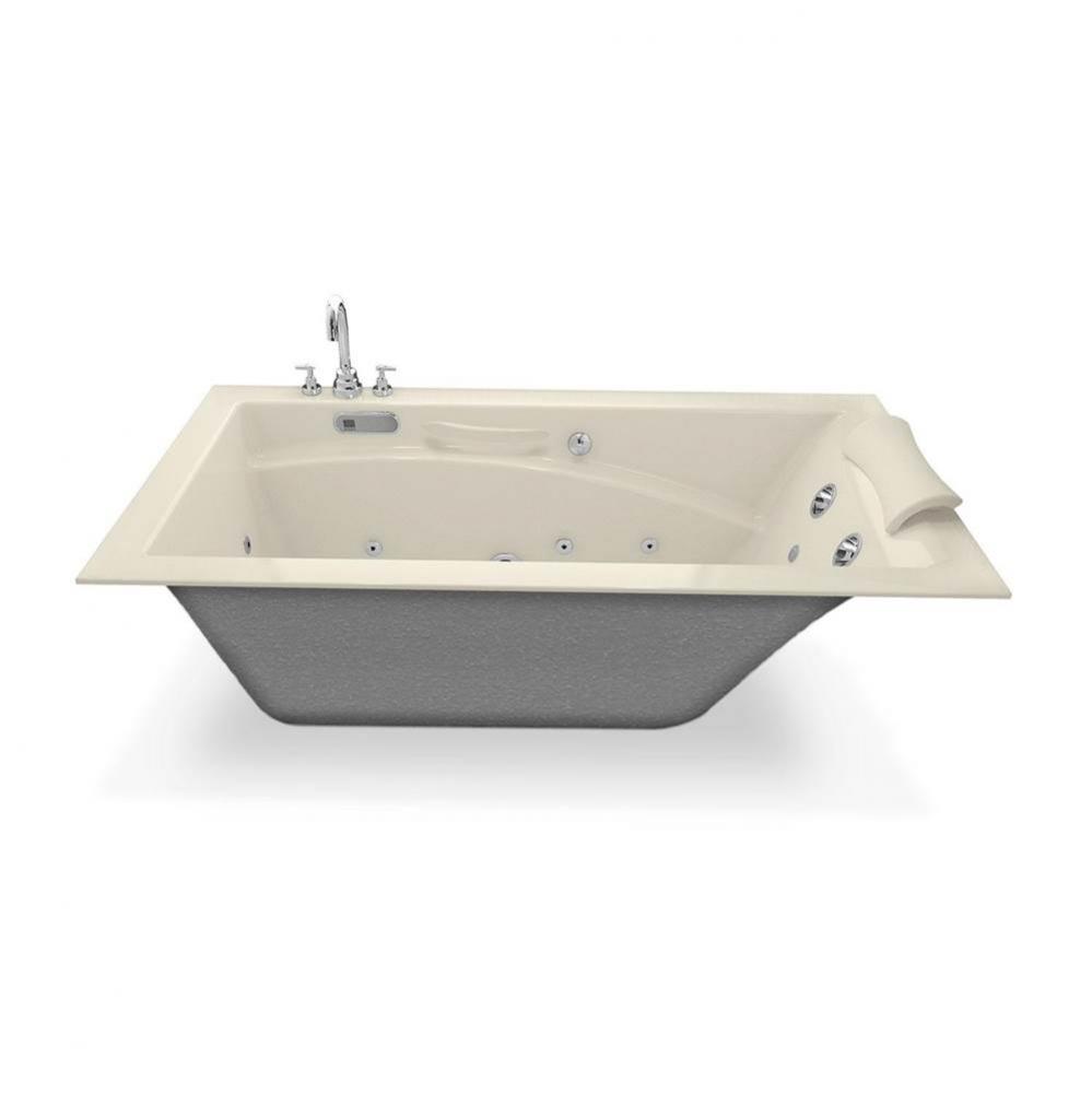 Optik 6032 Acrylic Alcove Left-Hand Drain Bathtub in Bone