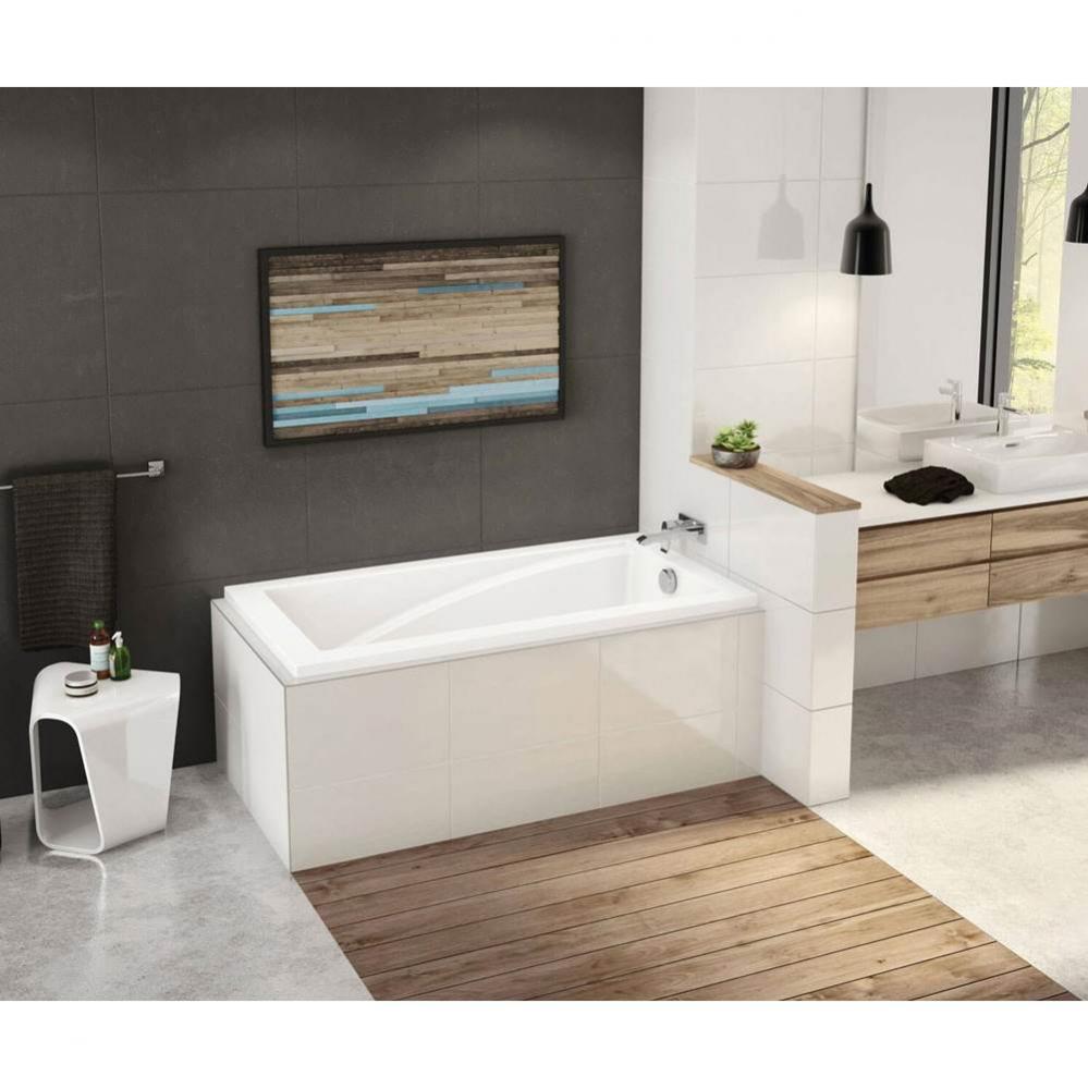 ModulR 6032 IF (With Armrests) Acrylic Corner Right Left-Hand Drain Bathtub in White