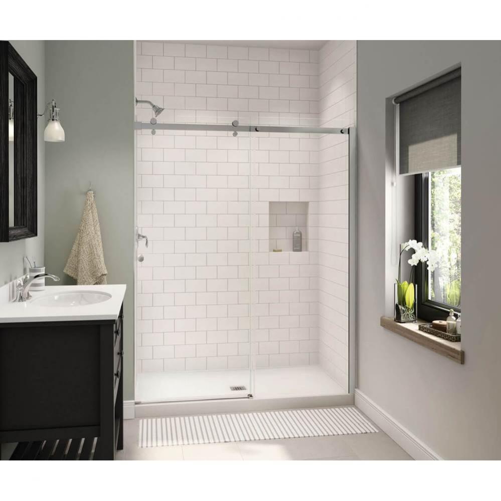 B3X 6036 Acrylic Alcove Shower Base with Center Drain in White