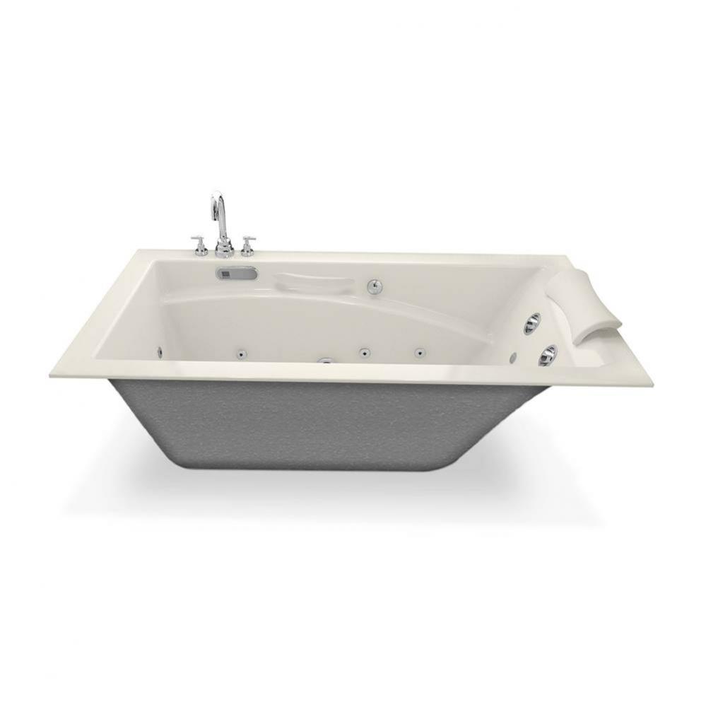 Optik 6032 Acrylic Alcove Left-Hand Drain Bathtub in Biscuit