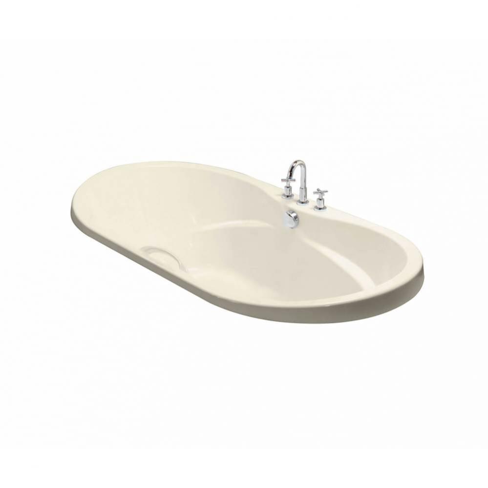 Living 6042 Acrylic Drop-in Center Drain Bathtub in Bone