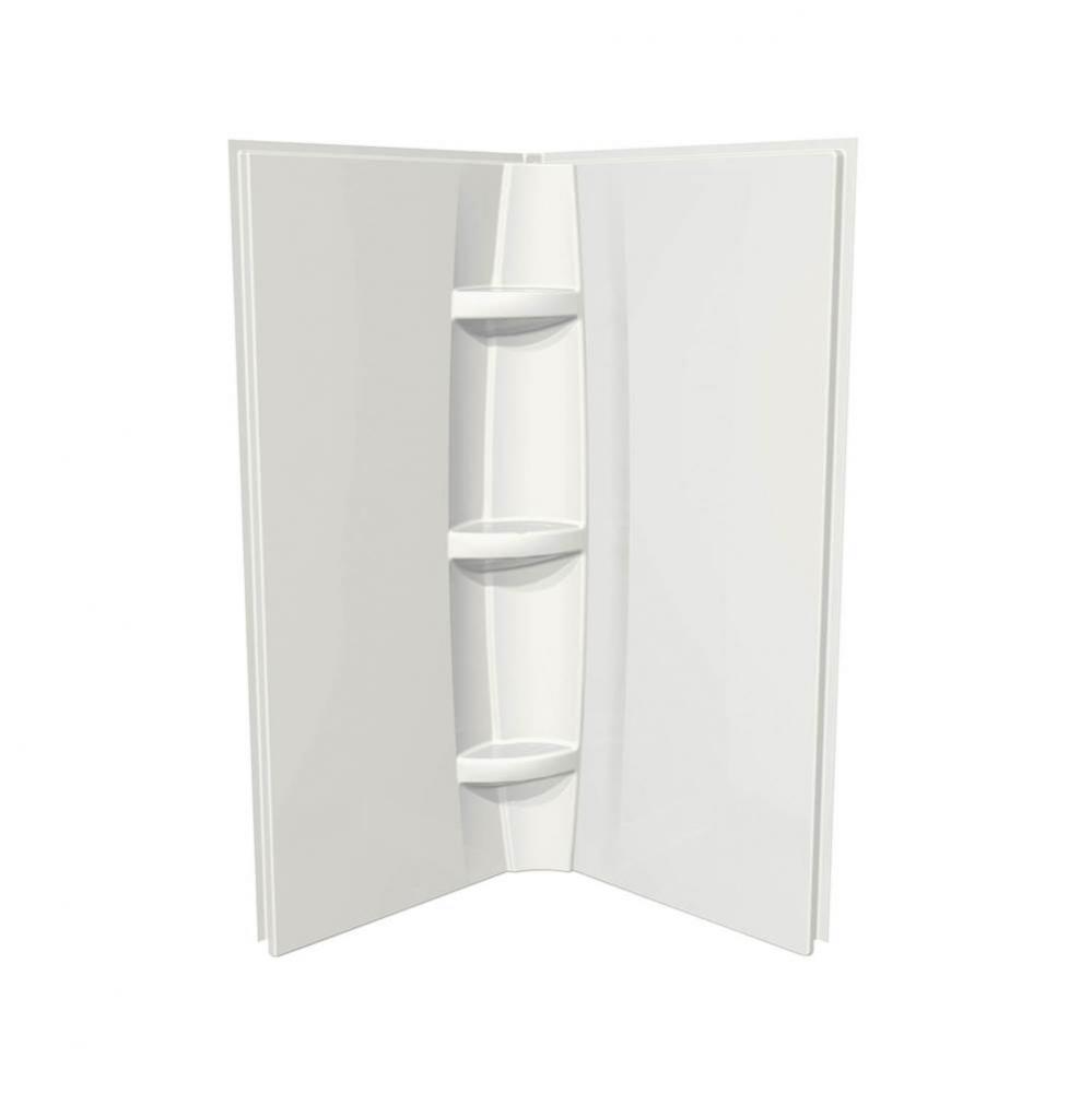 36 in. x 1.5 in. x 72 in. Direct to Stud Two Wall Set in White