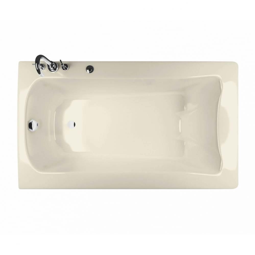 Release 6032 Acrylic Drop-in End Drain Bathtub in Bone