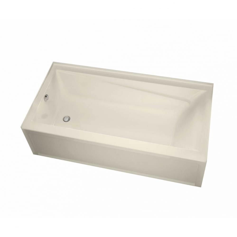 Exhibit 6030 IFS Acrylic Alcove Left-Hand Drain Aeroeffect Bathtub in Bone