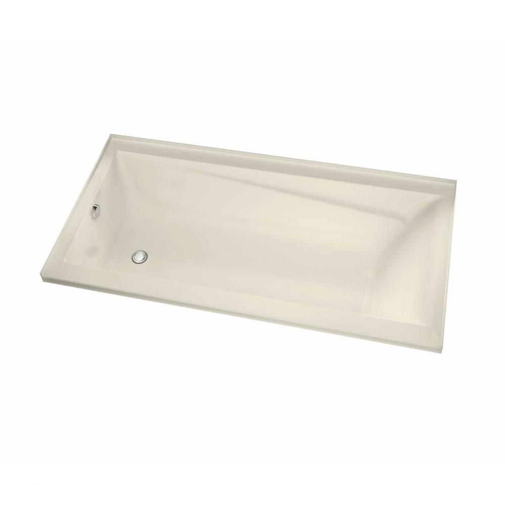 Exhibit 6036 IF Acrylic Alcove Right-Hand Drain Whirlpool Bathtub in Bone