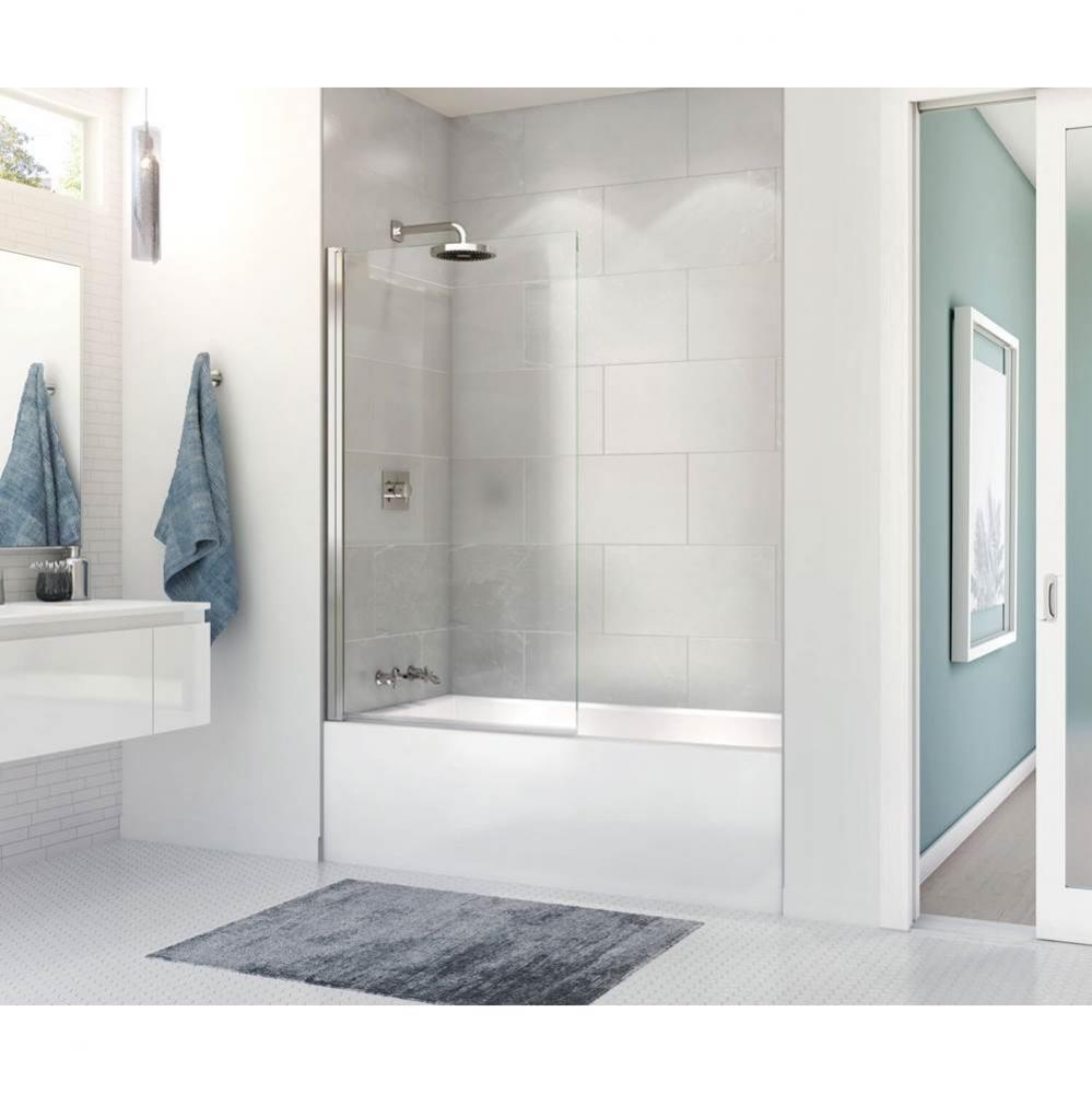 Rubix Access 59.875 in. x 30.125 in. Alcove Bathtub with Right Drain in White