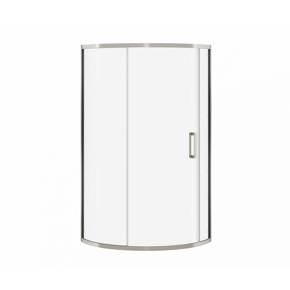 Radia Round 36 x 36 x 71 1/2 in. 6mm Sliding Shower Door for Corner Installation with Clear glass