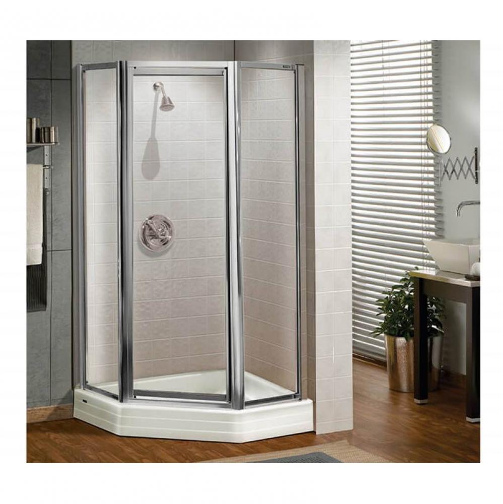 Silhouette Plus Neo-angle 38 x 38 x 70 in. Pivot Shower Door for Corner Installation with Clear gl