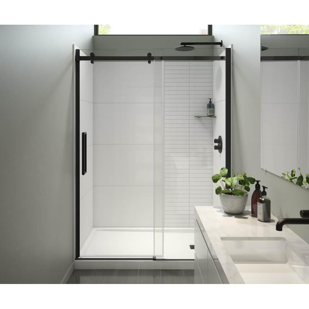 Halo Pro 56 1/2-59 x 78 3/4 in. 8mm Sliding Shower Door for Alcove Installation with Clear glass i