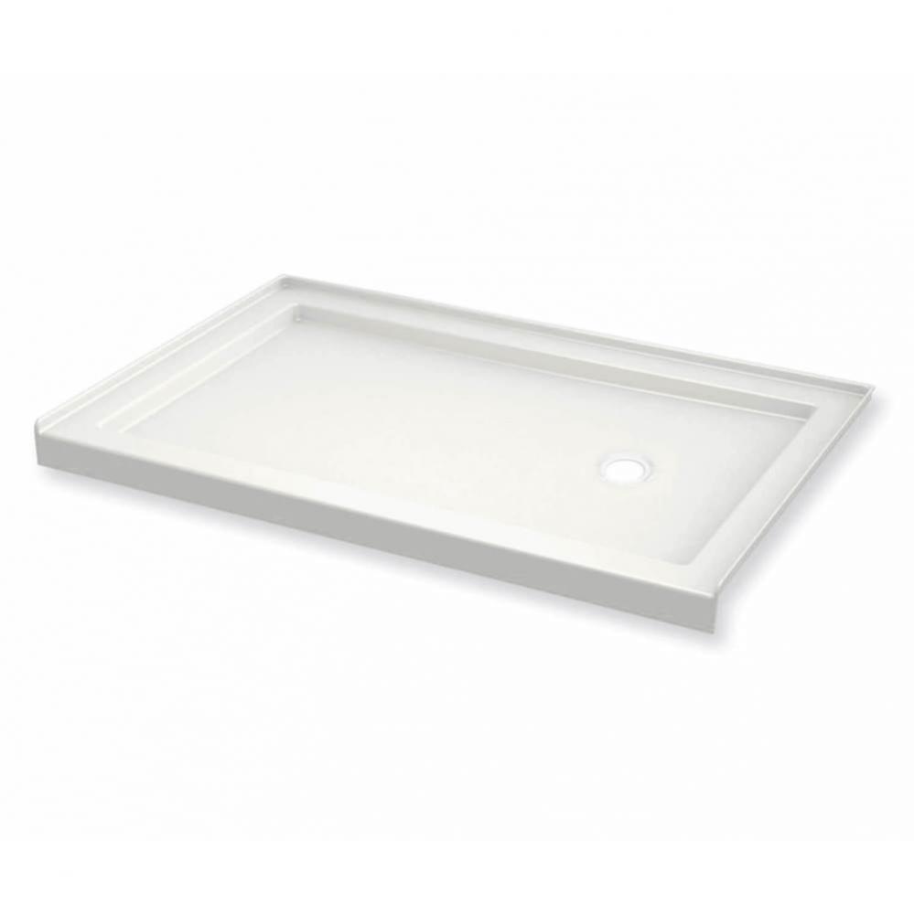 B3 Base 6032 Round Drain Alcove Installation White