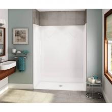 Maax 106071-000-002-111 - OPS-6030-RS - Base Model AcrylX Alcove Center Drain One-Piece Shower in White