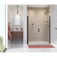 Maax 138277-900-340-101 - Manhattan 57-59 x 68 in. 6 mm Pivot Shower Door for Alcove Installation with Clear glass & Squ