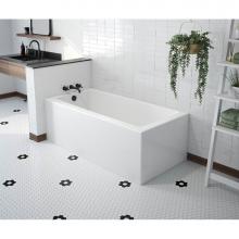 Maax 106812-000-002-101 - Mackenzie Corner 6030 AFR AcrylX Corner Left-Hand Drain Bathtub in White