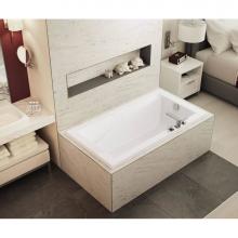 Maax 410023-000-001-000 - ModulR 6032 (With Armrests) Acrylic Drop-in End Drain Bathtub in White
