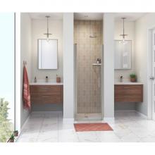 Maax 138262-900-305-100 - Manhattan 27-29 x 68 in. 6 mm Pivot Shower Door for Alcove Installation with Clear glass & Rou