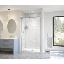 Maax 135323-900-282-000 - Uptown 44-47 x 76 in. 8 mm Sliding Shower Door for Alcove Installation with Clear glass in Chrome