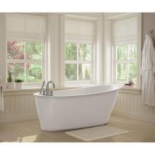 Maax 105797-000-002-100 - Sax 60 x 32 AcrylX Freestanding End Drain Bathtub in White with White Skirt