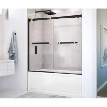 Maax 136270-900-380-000 - Duel 56-59 x 55 1/2 x 59 in. 8 mm Bypass Tub Door for Alcove Installation with Clear glass in Matt