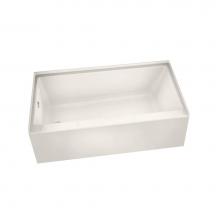 Maax 105704-000-007-101 - Rubix 6032 AFR Acrylic Alcove Left-Hand Drain Bathtub in Biscuit