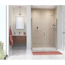 Maax 138277-900-305-100 - Manhattan 57-59 x 68 in. 6 mm Pivot Shower Door for Alcove Installation with Clear glass & Rou