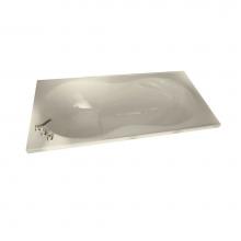 Maax 100073-000-004-000 - Melodie 66 x 33 Acrylic Alcove Center Drain Bathtub in Bone