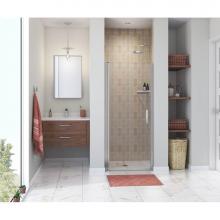 Maax 138265-900-084-100 - Manhattan 33-35 x 68 in. 6 mm Pivot Shower Door for Alcove Installation with Clear glass & Rou