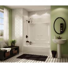 Maax 145012-000-002-094 - KDTS 3260 AcrylX Alcove Left-Hand Drain Four-Piece Tub Shower in White