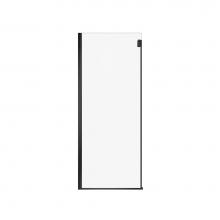 Maax 139953-810-340-000 - Duel Alto Return Panel 32'' Clear Glass-Shield Matte Black