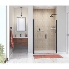 Maax 138274-900-340-101 - Manhattan 51-53 x 68 in. 6 mm Pivot Shower Door for Alcove Installation with Clear glass & Squ