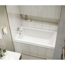Maax 410022-000-001-148 - ModulR 6032 IF (Without Armrests) Acrylic Alcove Left-Hand Drain Bathtub in White