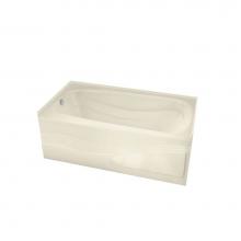 Maax 102203-000-004-002 - Tenderness 6636 Acrylic Alcove Right-Hand Drain Bathtub in Bone