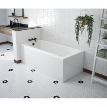 Maax 106814-000-002-101 - Mackenzie Corner 6032 AFR AcrylX Corner Left-Hand Drain Bathtub in White