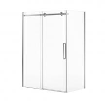 Maax 136543-810-084-000 - Halo Pro GS Return Panel for 36 in. Base with GlassShield® glass in Chrome