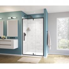 Maax 135325-900-340-000 - Uptown 45-47 x 76 in. 8 mm Pivot Shower Door for Alcove Installation with Clear glass in Matte Bla