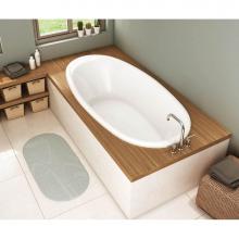 Maax 106167-000-001-100 - Saturna 6036 Acrylic Drop-in Center Drain Bathtub in White