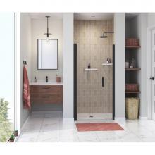 Maax 138268-900-340-101 - Manhattan 39-41 x 68 in. 6 mm Pivot Shower Door for Alcove Installation with Clear glass & Squ