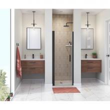 Maax 138262-900-340-100 - Manhattan 27-29 x 68 in. 6 mm Pivot Shower Door for Alcove Installation with Clear glass & Rou