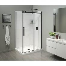 Maax 134950-900-340-000 - Halo Pro 48 x 32 x 78 3/4 in Sliding Shower Door for Corner Installation with Clear glass in Matte
