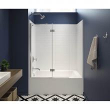 Maax 106924-000-002-100 - 6032STT 60 x 33 AcrylX Alcove Left-Hand Drain One-Piece Tub Shower in White