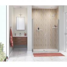 Maax 138275-900-084-100 - Manhattan 53-55 x 68 in. 6 mm Pivot Shower Door for Alcove Installation with Clear glass & Rou