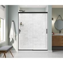 Maax 135335-900-340-000 - Incognito 76 56-59 x 76 in. 8mm Sliding Shower Door for Alcove Installation with Clear glass in Ma